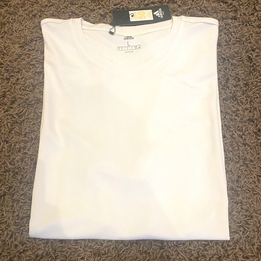 Adidas White Golf Shirt L